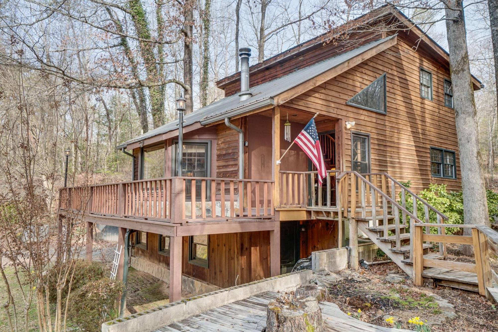 Sautee Nacoochee Charming Cabin With Fire Pit And Decks About 7 Mi To Helen מראה חיצוני תמונה